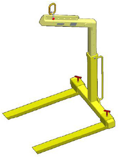 Adjustable Base Pallet Lifter